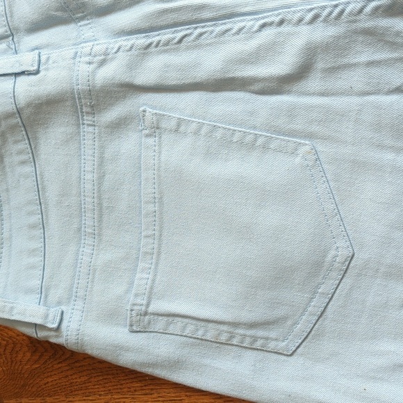 Altar'd State Alley Shorts Light Blue Raw Edge Cuff Size M Never Worn - Picture 9 of 9